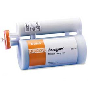 Honigum MixStar Heavy Body Quad Fast , (1) 380mL Cartridge, (10) MixStar Mixing Tips 999638