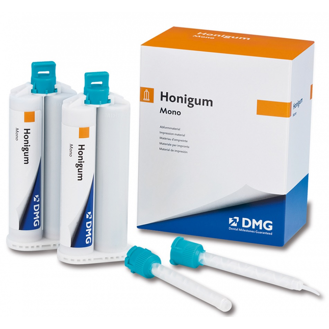 DMG america | Honigum Automix Monophase Quad Fast,(4) 50mL Cartridges, (8) Automix and Intra-Oral Tips/pk | 999839