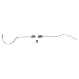House Brand #5 Double End Explorer With #6 Large 3/8" Round Lightweight Hollow | SurgiMac Dental Supply