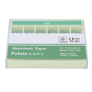 Hygenic Fine Absorbent Paper Points, White. Box of 200 Points | SurgiMac Dental Supply