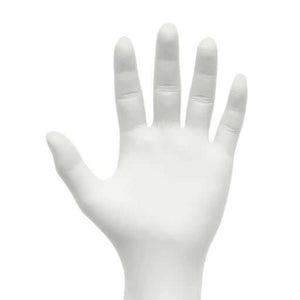 House Brand Powder-Free Latex Gloves, Non-Sterile, Chlorinated, Medium, White, 100/Box | SurgiMac Dental Supply