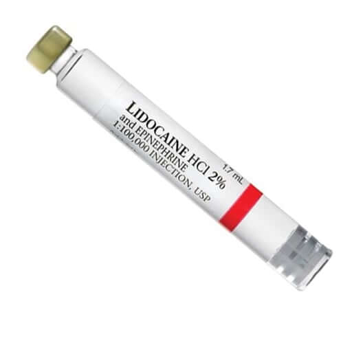 House Brand Lidocaine Hcl 2% With Epinephrine 1:100,000, 1.7Ml Cartridges, 50/Box | SurgiMac Dental Supply