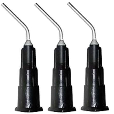 House Brand Pre-Bent Applicator Needle Tips, 19 Gauge, Black, 100/Pk.