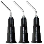 House Brand Pre-Bent Applicator Needle Tips, 19 Gauge, Black, 100/Pk. | SurgiMac Dental Supply