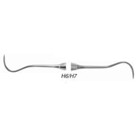 House Brand #H6/H7 De Scaler With 1/4" Round Handle | SurgiMac Dental Supply