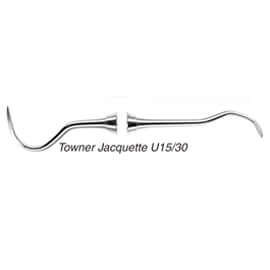 House Brand #U15/30 Towner-Jacquette Scaler With #4 Round 5/16" Hollow | SurgiMac Dental Supply