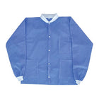 House Brand Blue Disposable Lab Coat, Medium, 10/Pk | SurgiMac Dental Supply