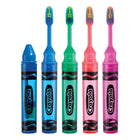 Sunstar | GUM Crayola On The Go Toothbrush, Compact Head, Assorted Colors | 228PQ