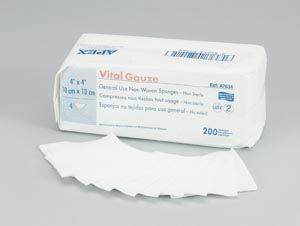 Medicom | Gauze Sponge, 2" x 2", 12-Ply, Sterile, 1s, 100/bx, 24 bx/cs | D-2212