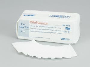 Gauze Sponge, 2" x 2", 8-Ply, Sterile, 2s, 50/bx, 30 bx/cs D-2800