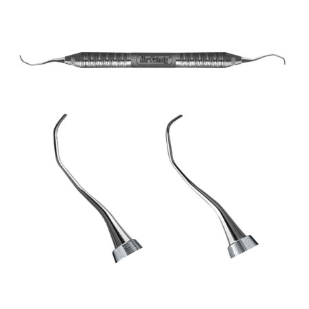 Hu-Friedy #13/14 double end Gracey curette with #6 Satin Steel Handle | SurgiMac Dental Supply