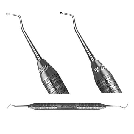 Hu-Friedy #17 DE Excavator with #6 Satin Steel Handle. For removal of carious | SurgiMac Dental Supply