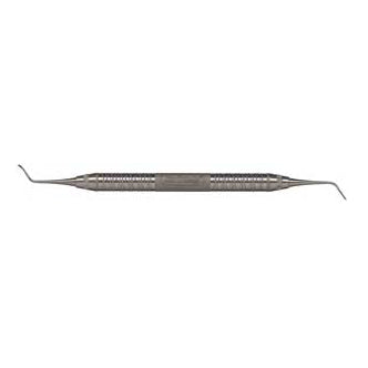 Hu-Friedy #2 Posterior Double End Nevi Scaler with #6 Satin Steel Handle | SurgiMac Dental Supply