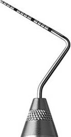 Hu-Friedy Qulix CP-15 UNC Color-coded single end probe with #7 Satin Steel | SurgiMac Dental Supply