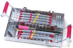 Hu-Friedy IMS Signature Series IMS Cassette 2 Tier 8-Instr. ORANGE 3" x 8" x 1.5" | SurgiMac Dental Supply