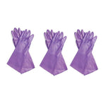 Hu-Friedy IMS Nitrile Lilac Utility Gloves - Medium 8, 3 Pair/Pk. Flocklined, for Use | SurgiMac Dental Supply