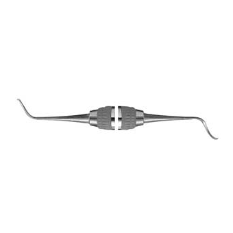 Hu-Friedy #2 Posterior Double End Nevi Scaler with #8 ResinEight Handle | SurgiMac Dental Supply