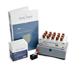 Hu-Friedy SporeCheck 24 Hour In-Office Steam Biological Monitoring System; 25 BIs, Incubator, Record Notebook | SurgiMac Dental Supply