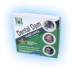Hygenic 6" x 6" Medium Dark Rubber Dental Dam, Package of 360 | SurgiMac Dental Supply