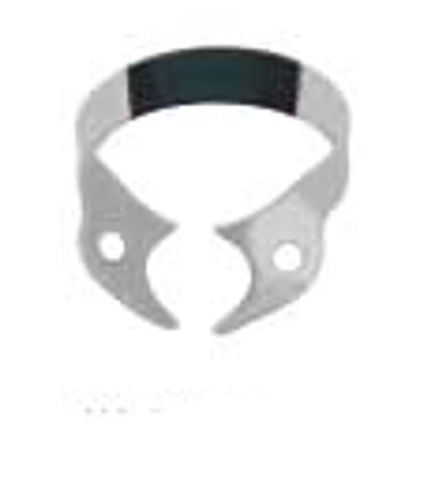 Hygenic Fiesta Color Coded Clamps. #W8A (black) wingless metal dam clamp | SurgiMac Dental Supply