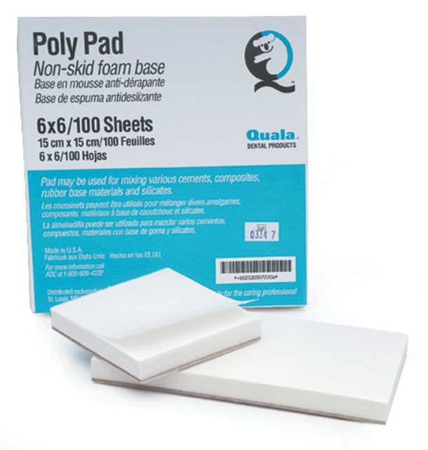 Quala | Mixing Pads, 3" x 6" Poly, 100/pad, 6 pads/pk | 20307219