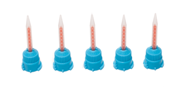 HP Mixing Tips, Blue with Orange Inside, 25/Pk