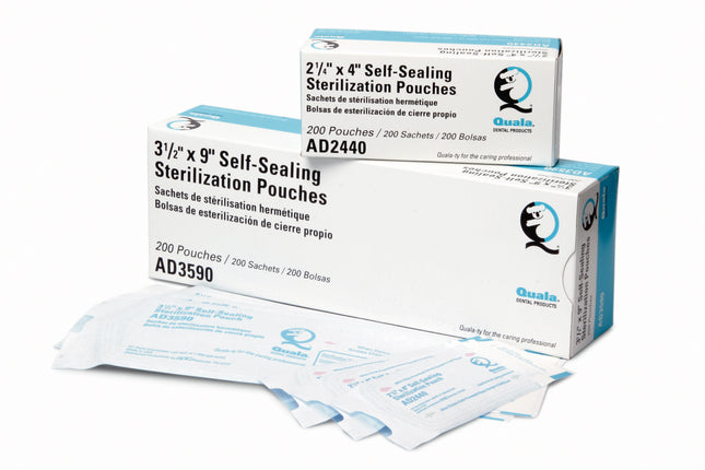 Quala | Sterilization Pouch, 5¼" x 10", 500/bx, 6 bx/cs (40 cs/plt) | LAD5410