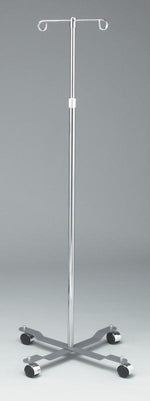 Dukal | IV Pole, 2 Hook, 4 Caster, Adjust 47" - 84" | 4353
