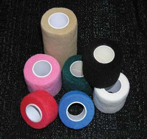 Cohesive Bandage, 6" x 5 yds, Non-Sterile, Tan, Individually Wrapped, Latex Free (LF), 12/bx A6061-LF