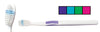 Toothbrush, Opaque, Straight Handle, Cello Wrap, 72/cs