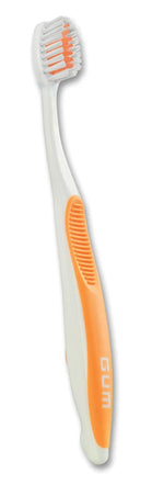 Orthodontic Toothbrush, Soft Nylon Bristles, 4-Row, "V" Trim, Compact Head, 1 dz/bg 124PD