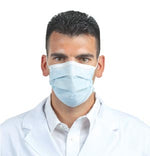 Fluid Resistant Ear Loop Blue Face Mask, 50/bx 20324