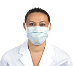 Tie-On, Blue Face Mask, 40/bx 20342