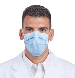 High Filtration Ear Loop Blue Face Mask, 40/bx | Sultan | Only at SurgiMac