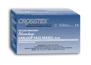 Crosstex | Mask, Latex Free (LF), 50/bx, 10 bx/cs | GCABL