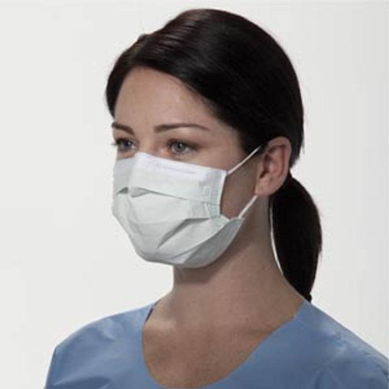 Procedure Earloop Face Mask, White, Level 3, 50/bx, 10bx/cs 205614