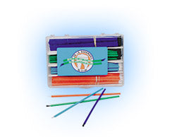 I.B. Brush Bendable sienna and teal applicator brushes with fine tips, package