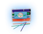 I.B. Brush Bendable sienna and teal applicator brushes with fine tips, package