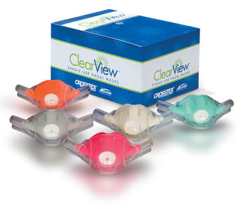 Accutron ClearView Single-Use Large Adult Nasal Hood – Watermelon Scent 12/Pk