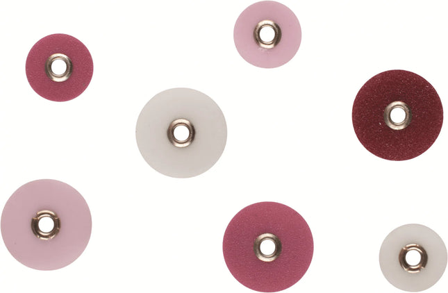 Septodont SeptoDiscs Kit Assorted Abrasive Discs 120 Assorted 1/2&rdquo; and 1 Pop-On Mandrel