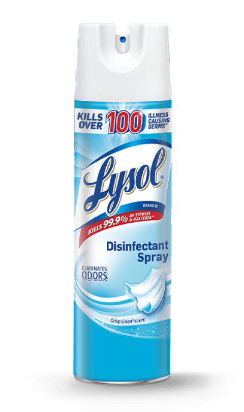 Lysol | Lysol Disinfectant Spray, Crisp Linen, 228oz (12X19oz) | LYSOL-CRISP-12