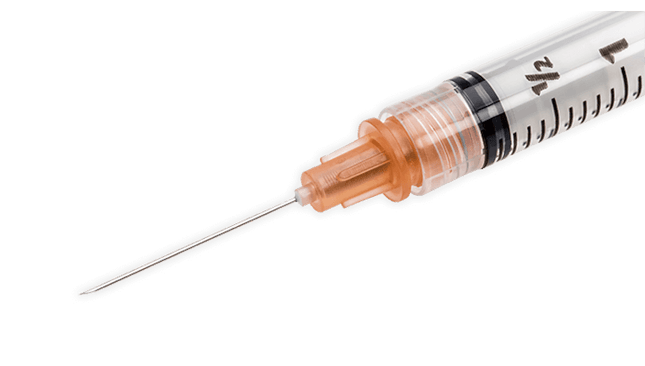 3 mL BD Integra Retracting Safety Syringe with 25 G x 1 Needle