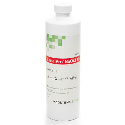 CanalPro NaOCl Sodium Hypochlorite - 3%, 16 oz (480 ml) Bottle. Root Canal | SurgiMac Dental Supply