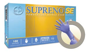 Ansell Microflex Supreno Se Powder-Free Nitrile Exam Gloves, Nitrile, PF, Latex-Free, Textured Fingers