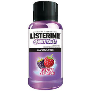 Mouthwash, Listerine Smart Rinse, Anticavity, 27mL, Berry, 72/cs