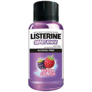 Listerine Mouthwash Smart Rinse, Anticavity, 27mL, Berry, 72/cs | SurgiMac Dental Supply