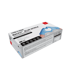 Nitrile Exam Gloves MacFit by SurgiMac | Blue | 100 Count 2115-XS