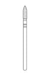 Premier Laboratory HP Diamonds #X285.8.5 Flame Fine Grit Laboratory HP Diamond