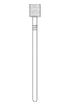 Premier Laboratory HP Diamonds #X580.6 Flat End Cylinder Coarse Grit Laboratory