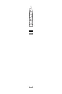 Premier Laboratory HP Diamonds #X702.10 Flat End Taper Coarse Grit Laboratory
